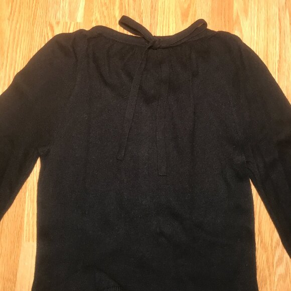 Juicy Couture Black Cashmere Blend Cardigan Sweater with Gold Crown Buttons xs - Picture 8 of 8
